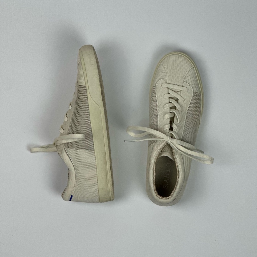 Rothy’s The Lace Up Sneaker Limited Edition Golden Metallic Women’s Size 11